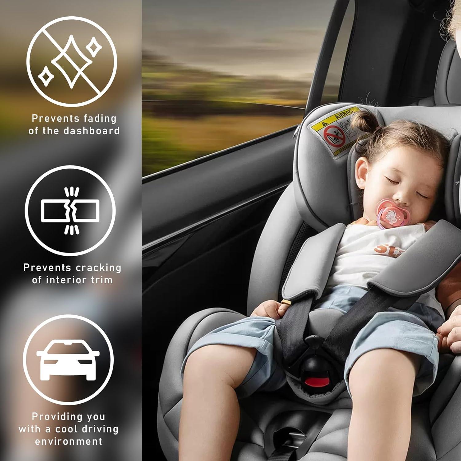 Kewucn Protector Solar para Parabrisas de Coche 2 Pcs 79x71 cm