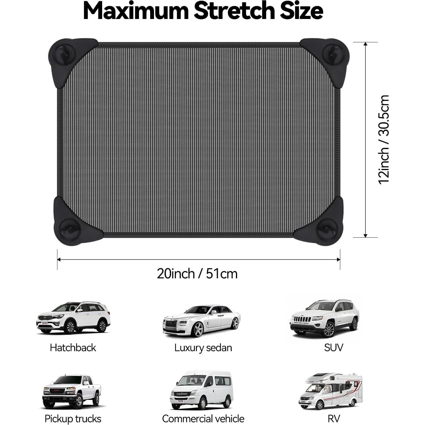 Sombrillas para Ventanas de Auto AUTOFIELD 20x12" UV