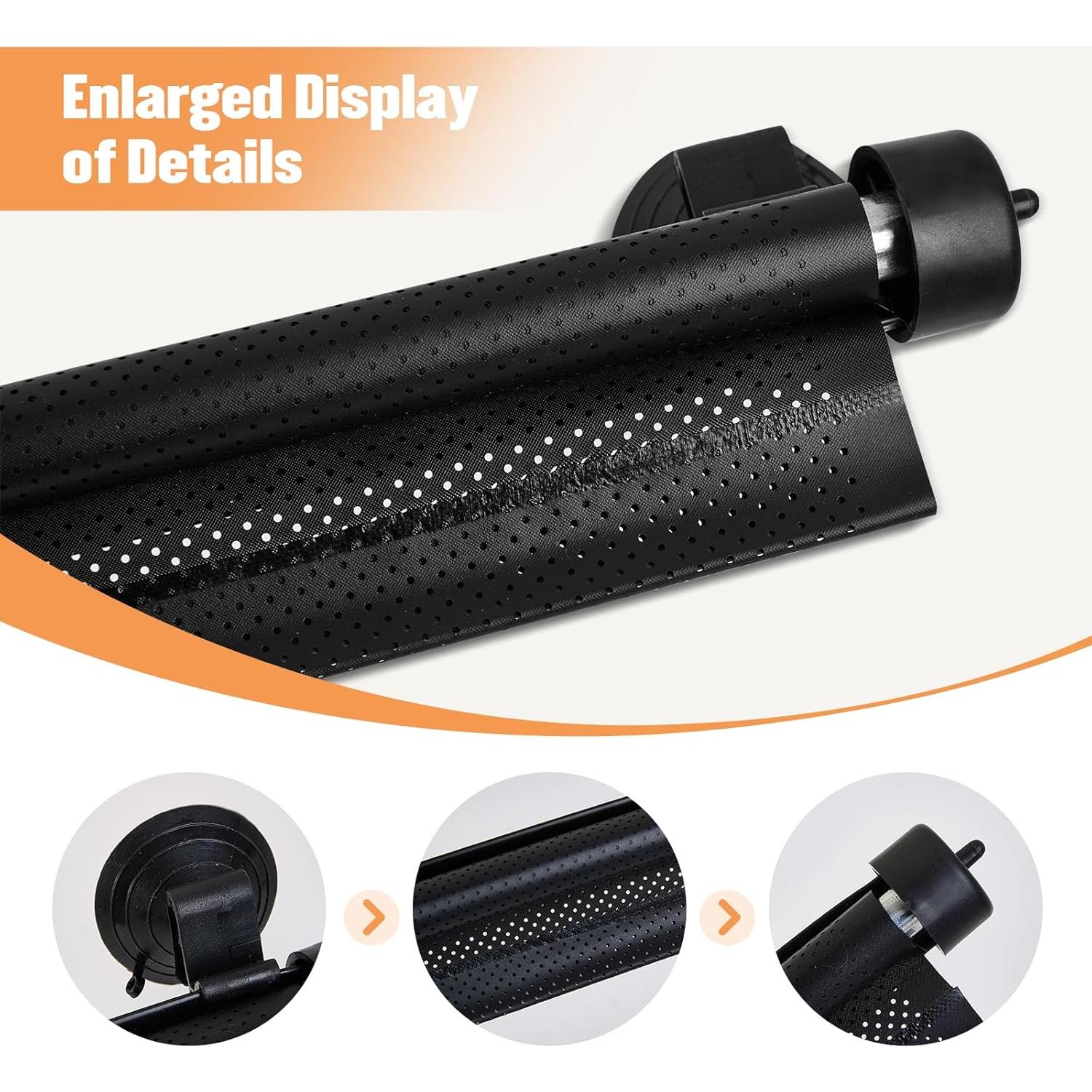 Paquete de 2 Sombrillas Retráctiles para Ventanas de Auto wplhb