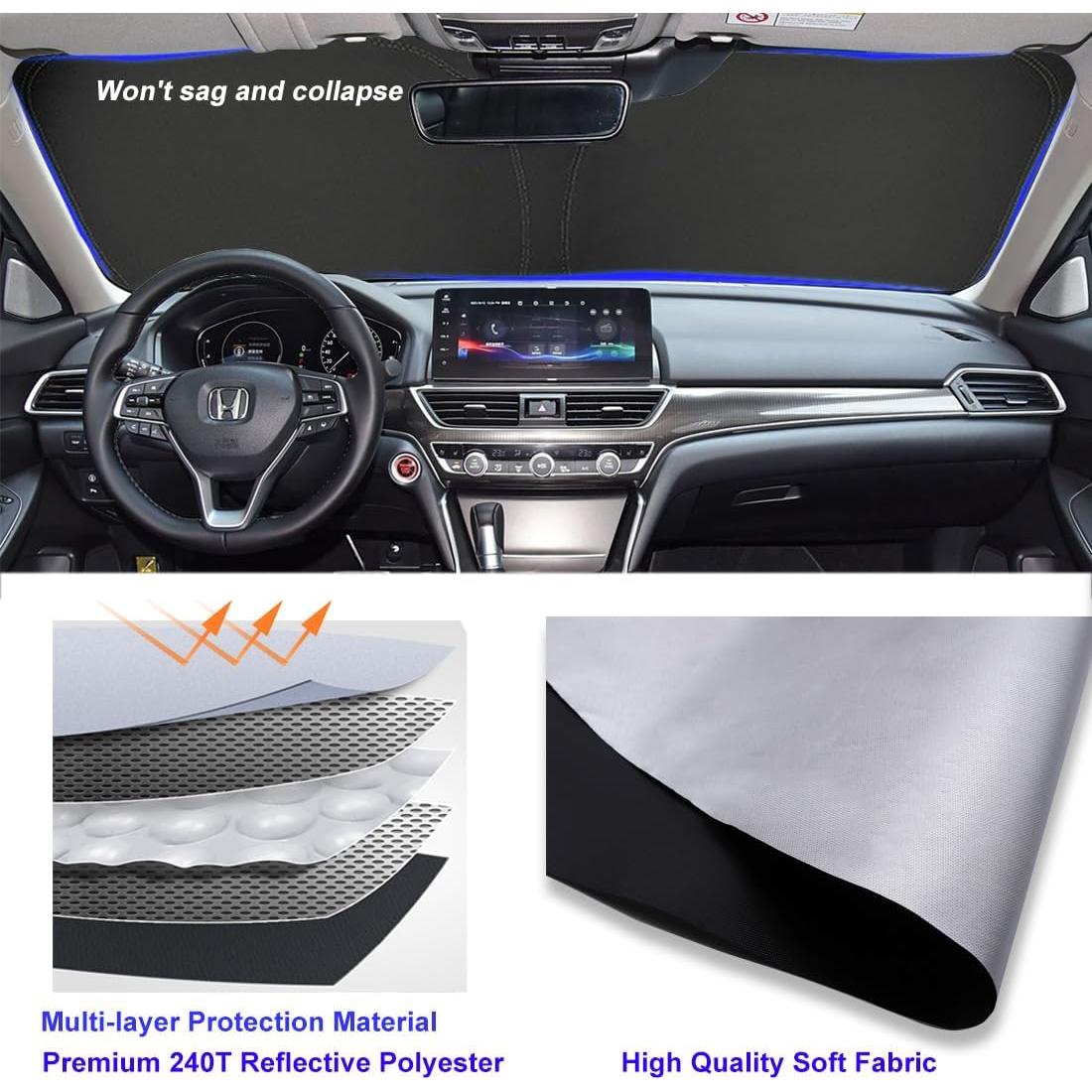 Protector Solar Parabrisas Honda Accord 2013-2017 Plegable UV