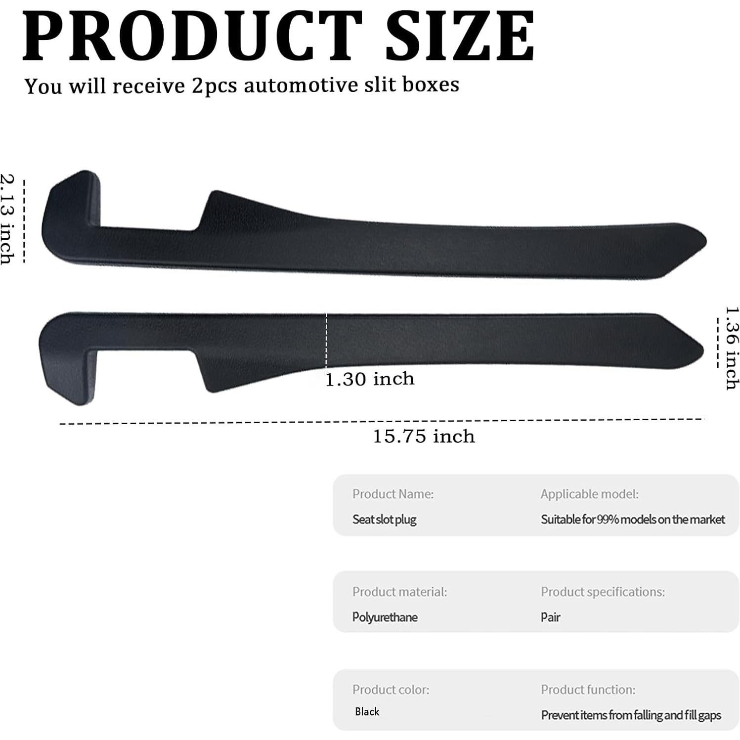 Relleno Espacio entre Asientos de Coche Figpade 2 Piezas