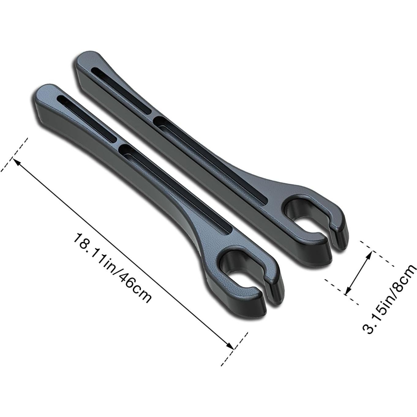 Organizador de Espacio entre Asientos de Coche Piburth 2PCS Negro