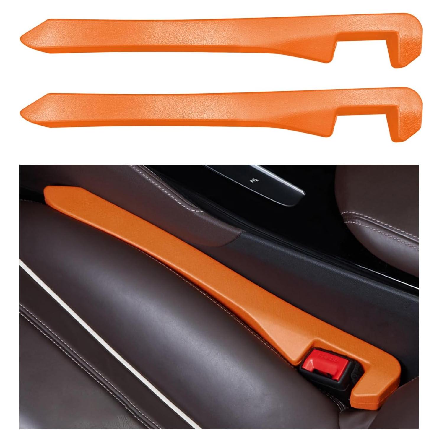 Relleno de Espacio entre Asientos de Auto Sylvil 2 PCS Naranja