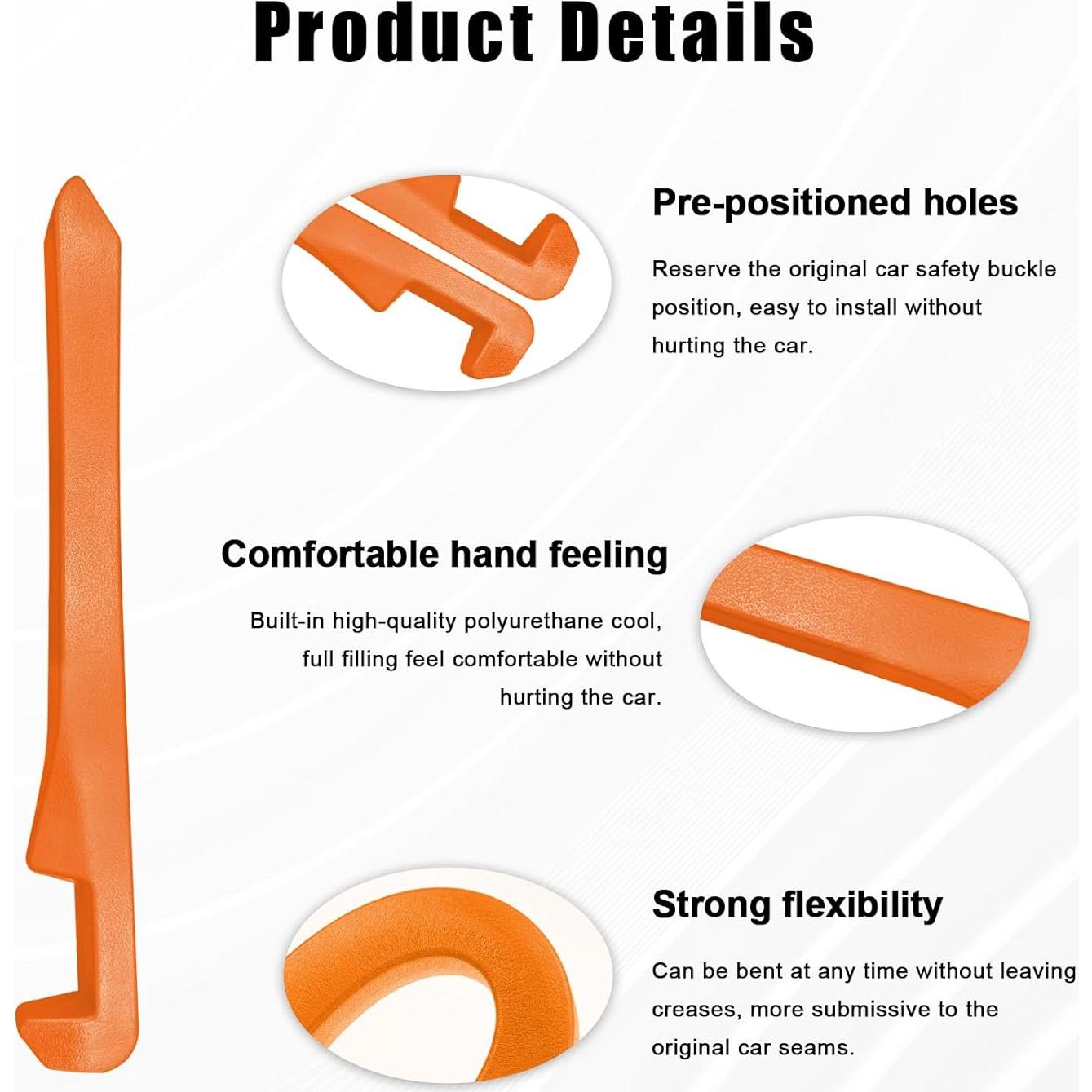 Relleno de Espacio entre Asientos de Auto Sylvil 2 PCS Naranja