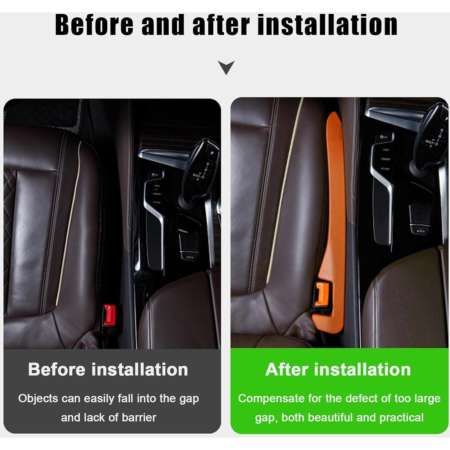 Relleno de Espacio entre Asientos de Auto Sylvil 2 PCS Naranja