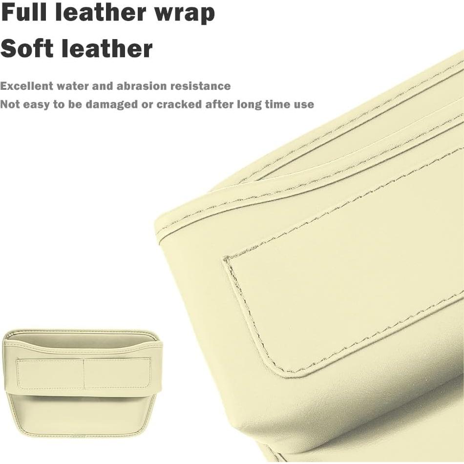 Organizador de Espacio entre Asientos Carleef Beige 3 Compartimentos