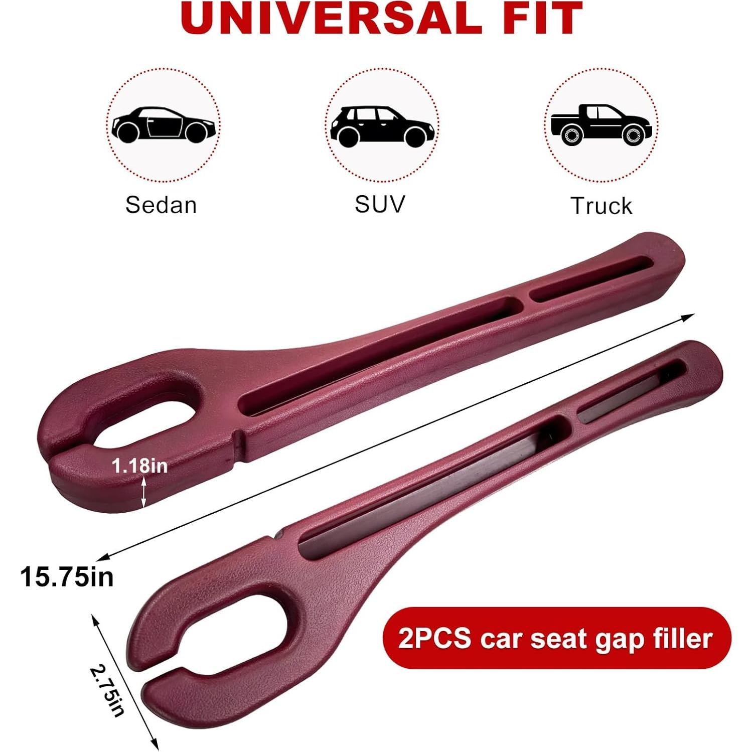 Organizador de Espacio entre Asientos de Coche Gasedin 2PCS Rojo