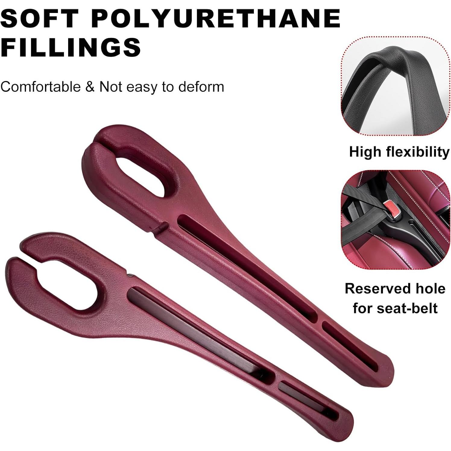 Organizador de Espacio entre Asientos de Coche Gasedin 2PCS Rojo