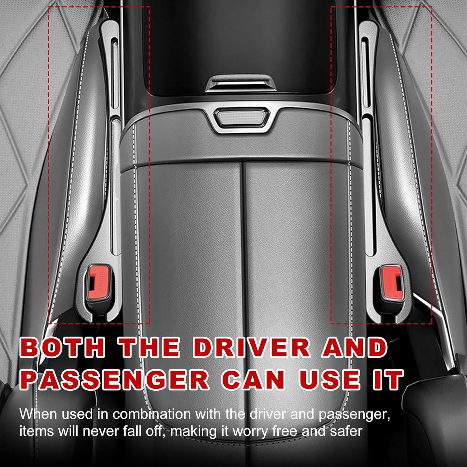 Organizador de Espacio entre Asientos de Coche Gasedin 2PCS Rojo