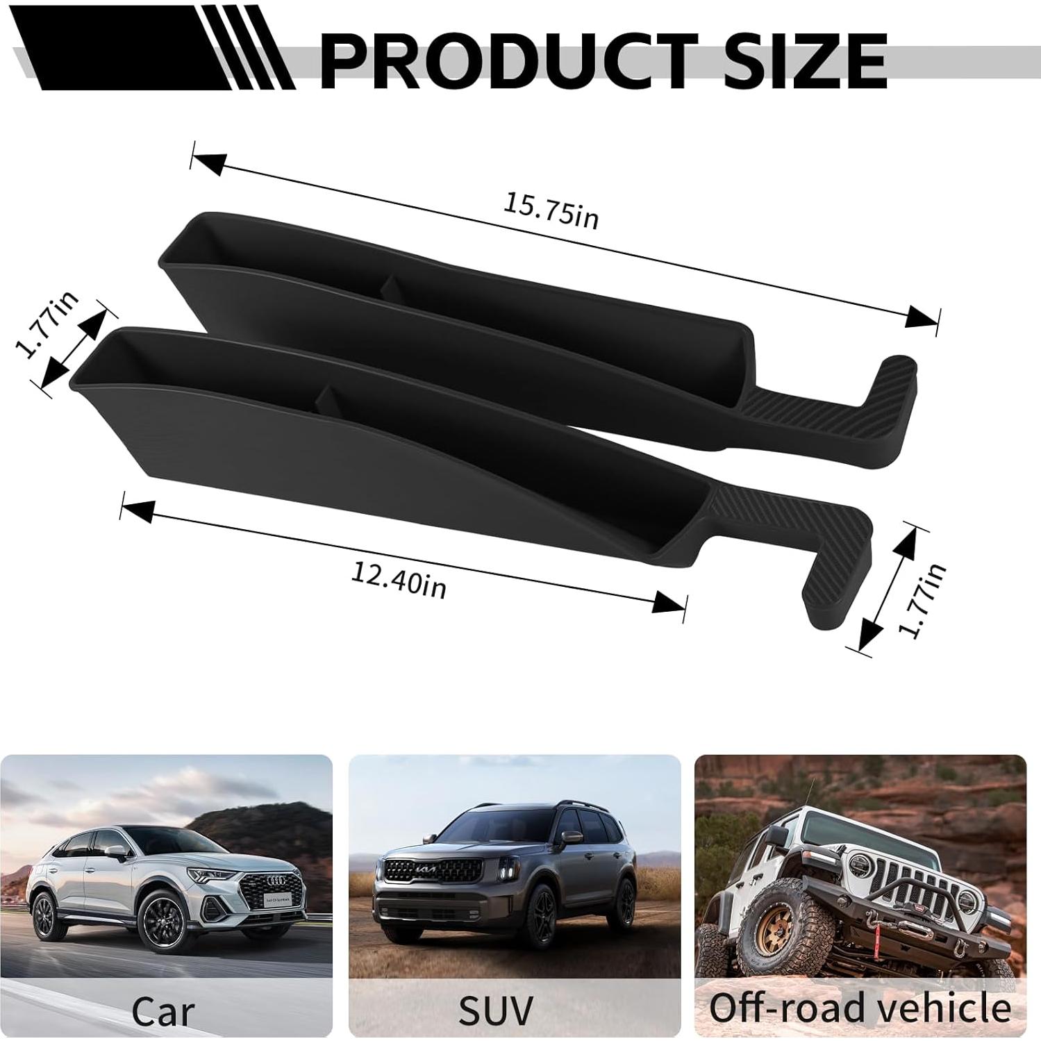 Organizador de Relleno Espacio Asientos Hbxdeco 2PCS Negro