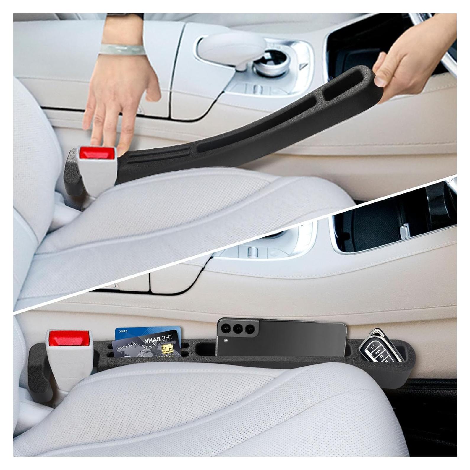 Relleno DEWEST para Espacio de Asiento de Coche Negro - Juego de 2