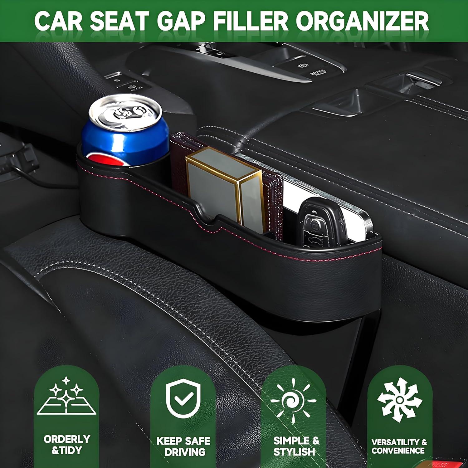 Organizador de Relleno de Espacio entre Asientos AIUSLN - Cuero PU