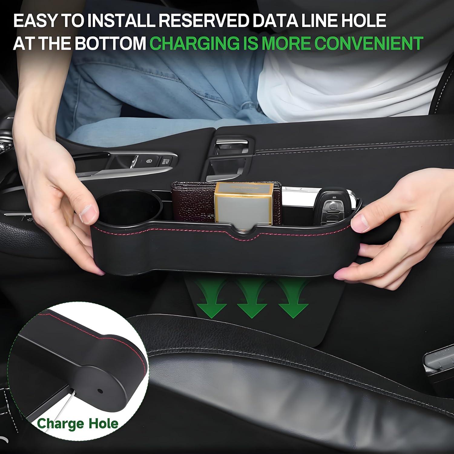 Organizador de Relleno de Espacio entre Asientos AIUSLN - Cuero PU