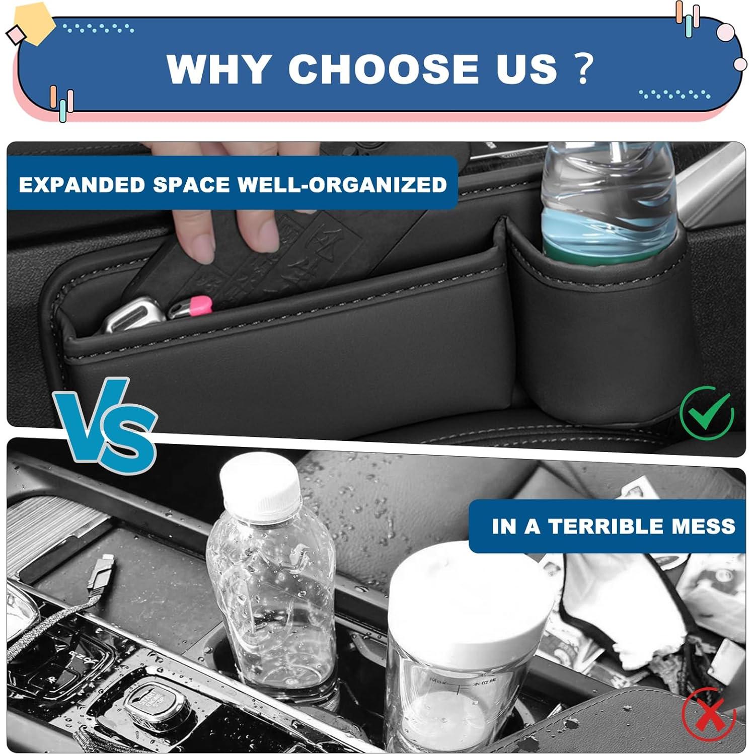 Relleno de Espacio entre Asientos Vistron con Soporte para Vaso