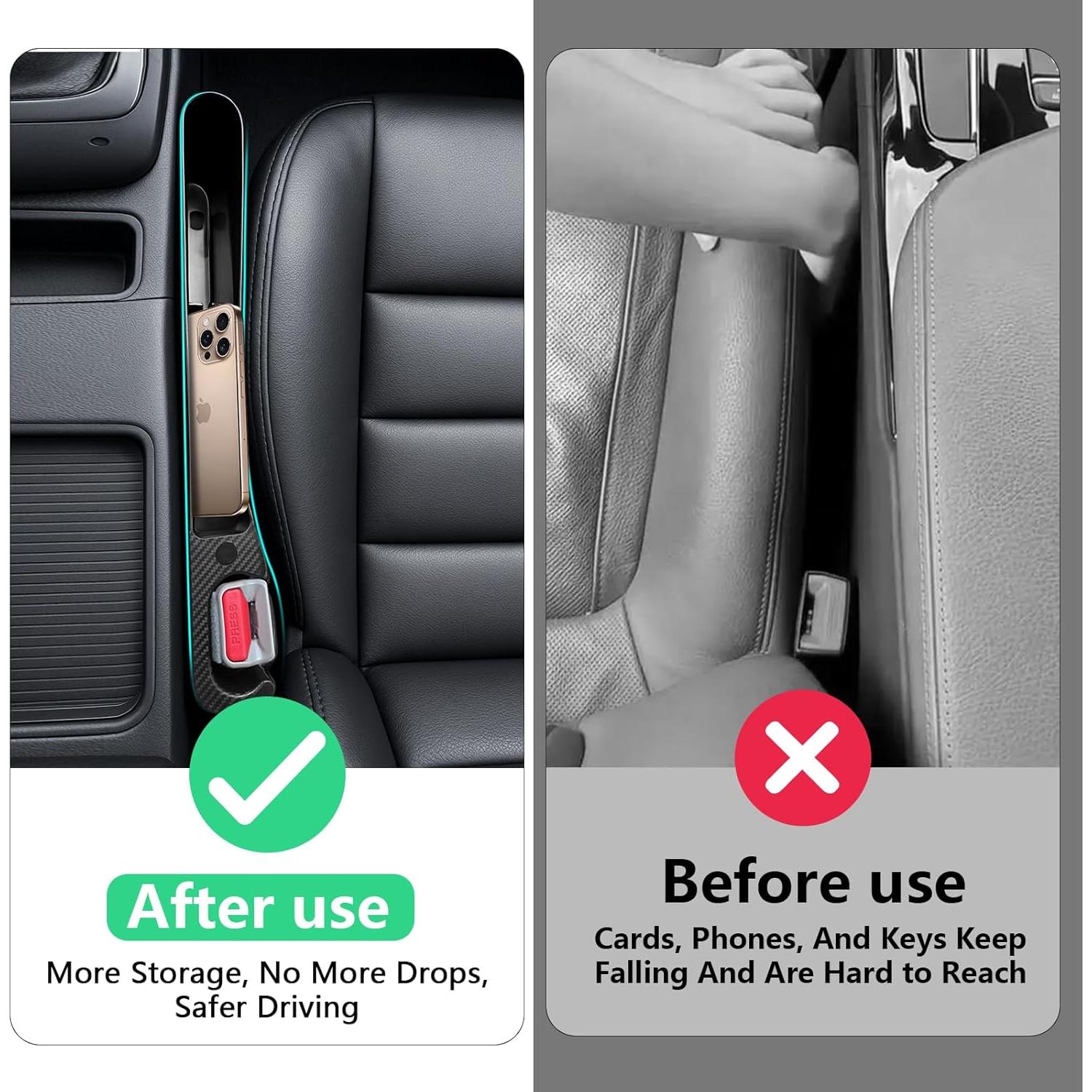 Relleno de Espacio entre Asientos de Auto SMART ELF - Negro