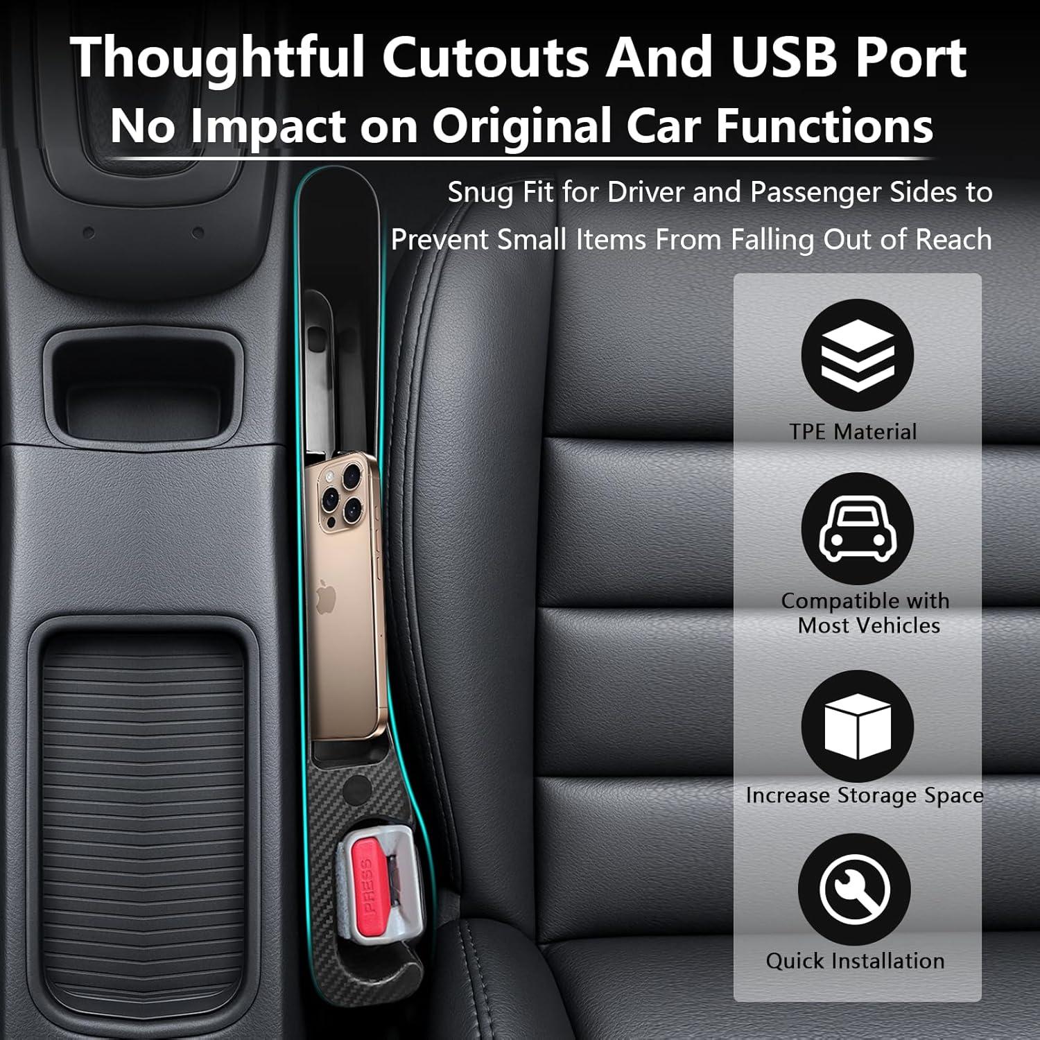 Relleno de Espacio entre Asientos de Auto SMART ELF - Negro