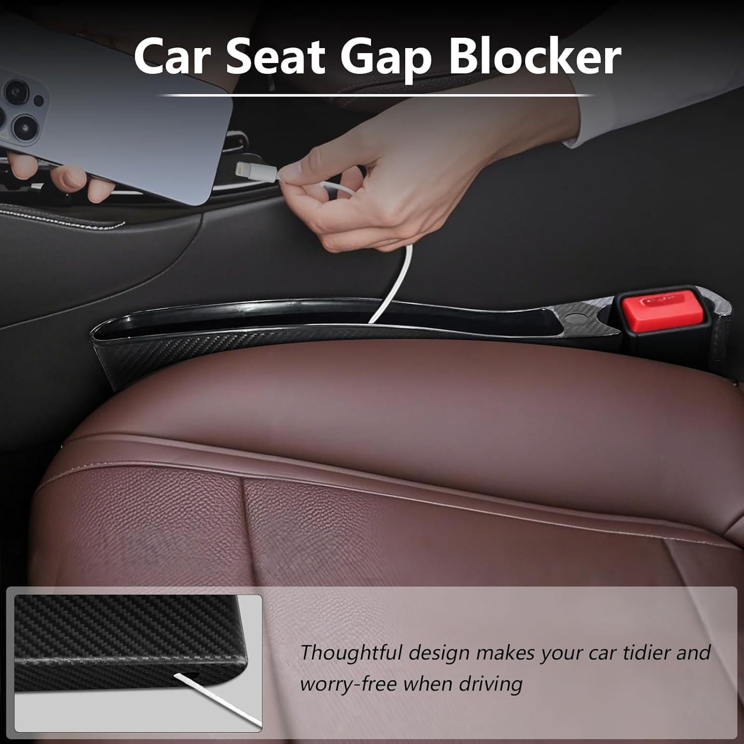 Relleno de Espacio entre Asientos de Auto SMART ELF - Negro