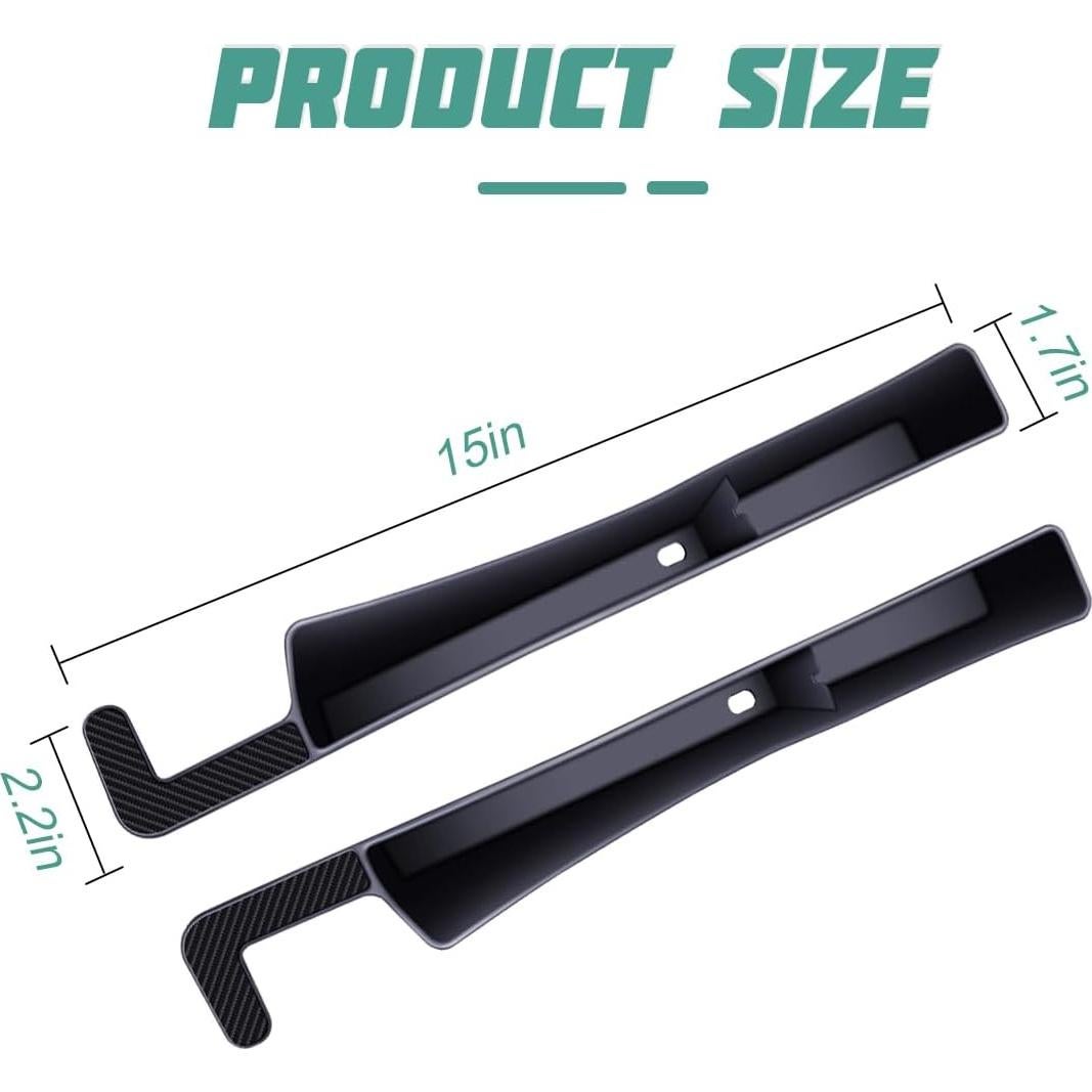 2 Piezas Relleno Espacio Asientos Coche Zpana Negro