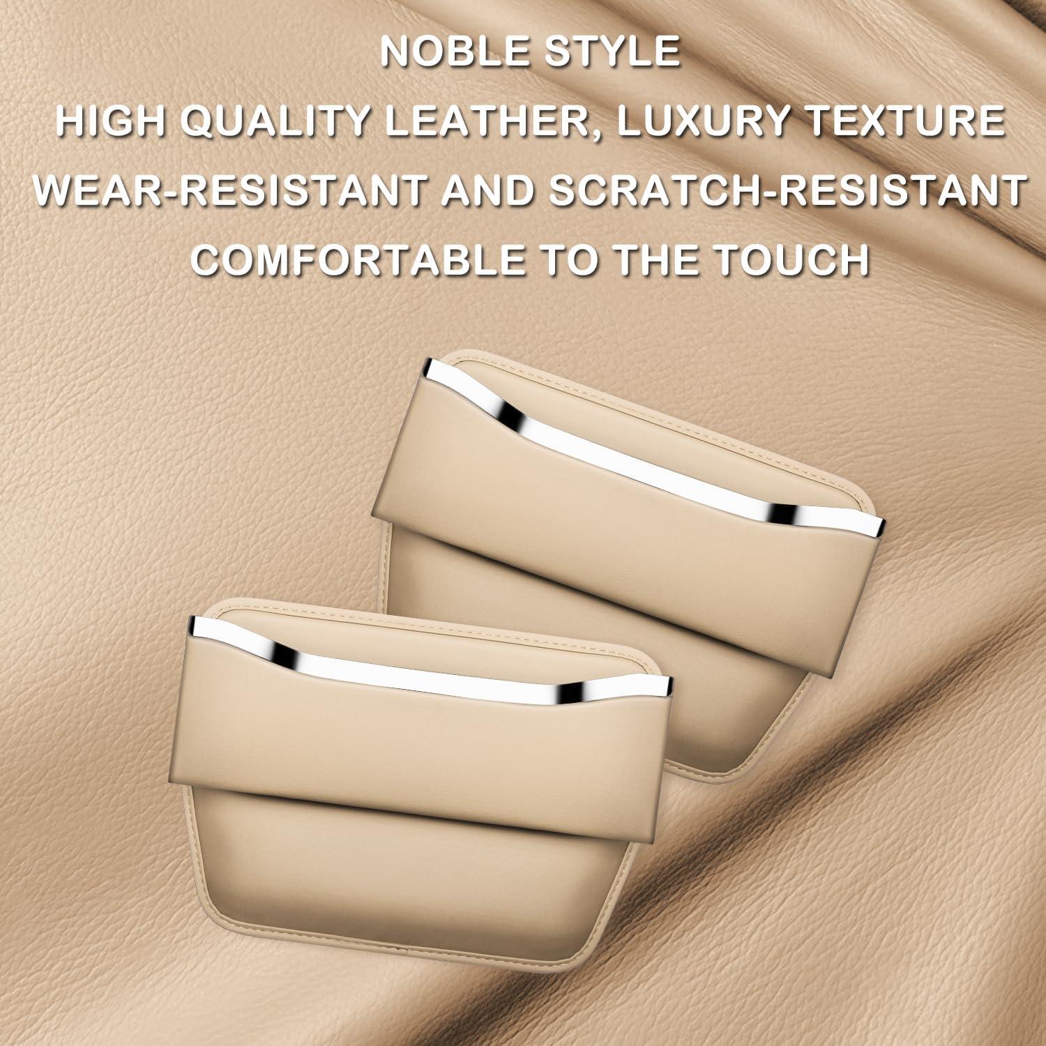 Organizador de Relleno entre Asientos HOLDCY Cuero Beige