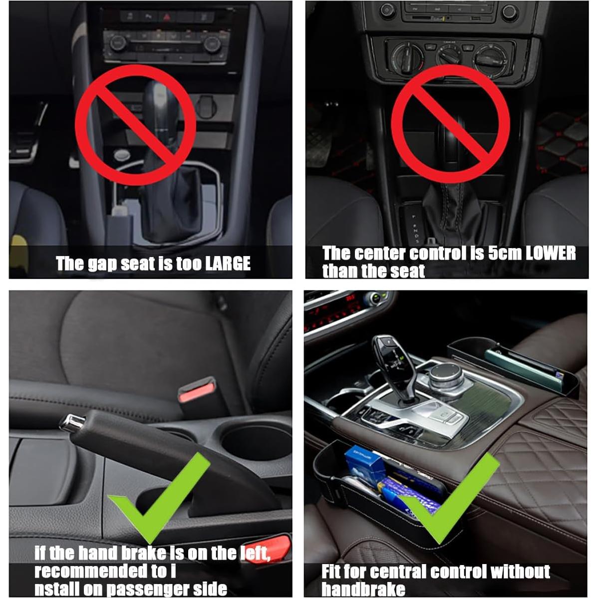 Organizador de Auto MTGOCHA Relleno Espacio Asientos Negro