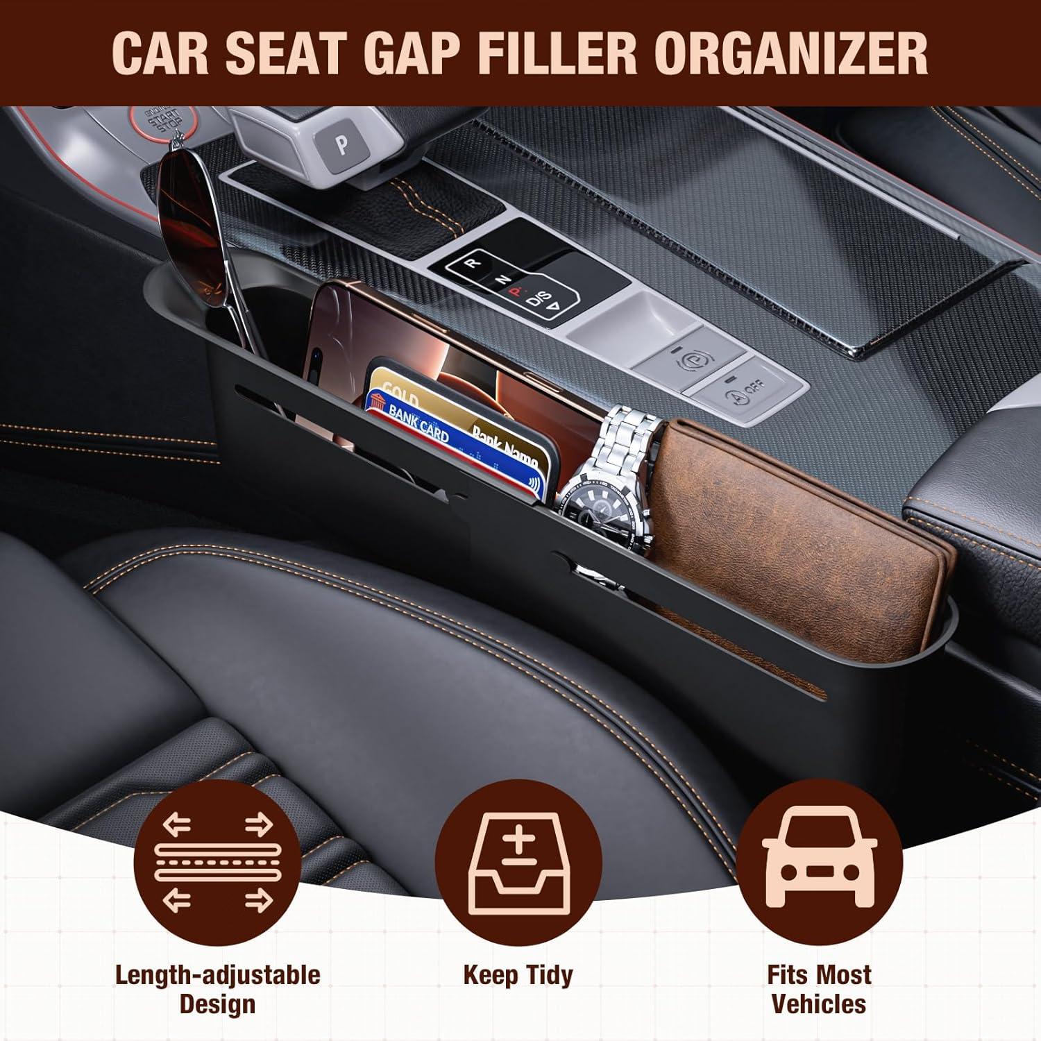 Organizador de Espacio entre Asientos de Coche Suacopzar Ajustable