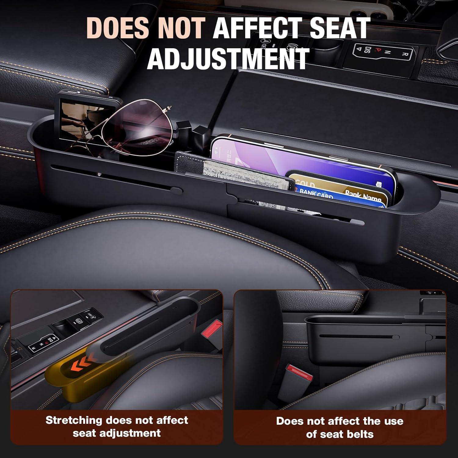 Organizador de Espacio entre Asientos de Coche Suacopzar Ajustable