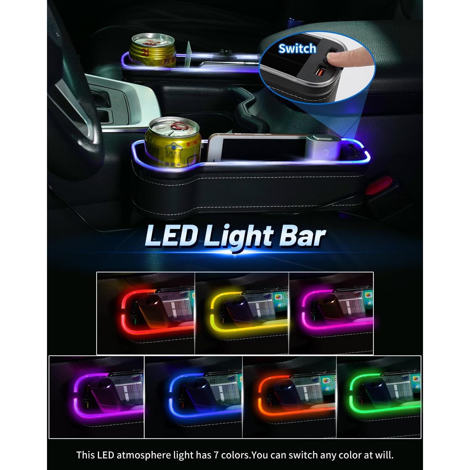 Organizador de Espacio entre Asientos Shademax LED RGB 28.5x16.8cm