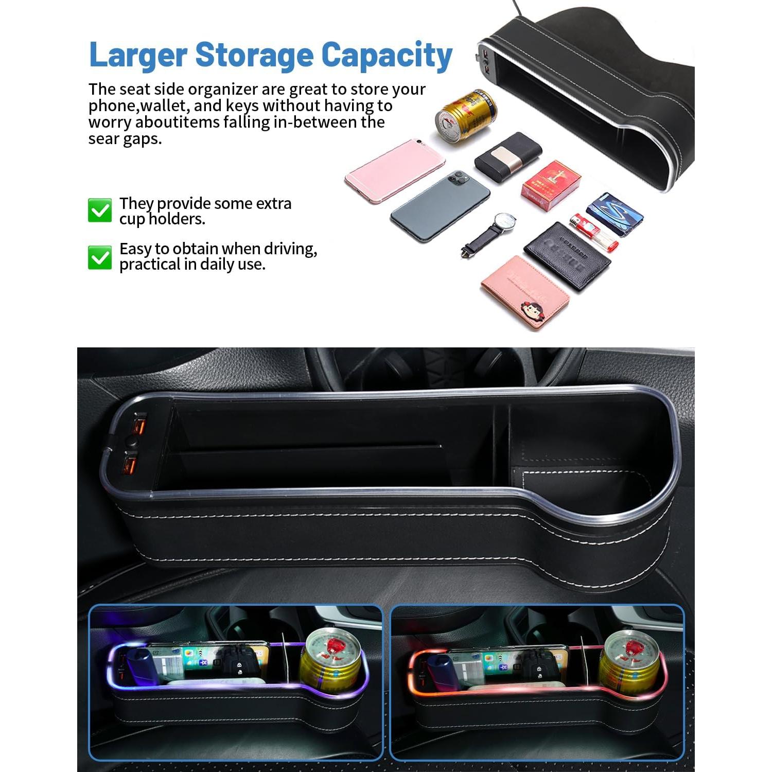 Organizador de Espacio entre Asientos Shademax LED RGB 28.5x16.8cm