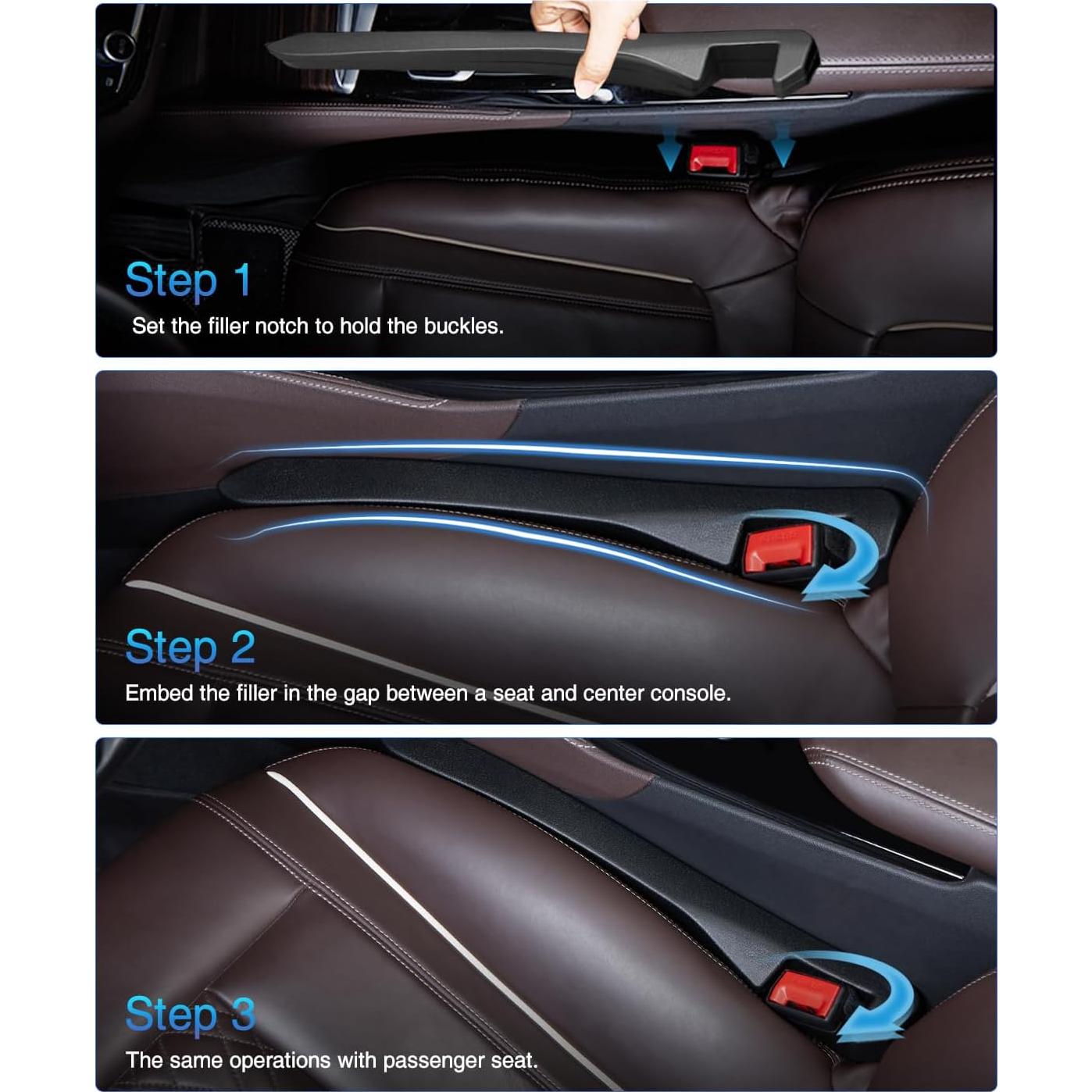 Relleno Espacio Asientos Coche Homaupt SGF01B Negro