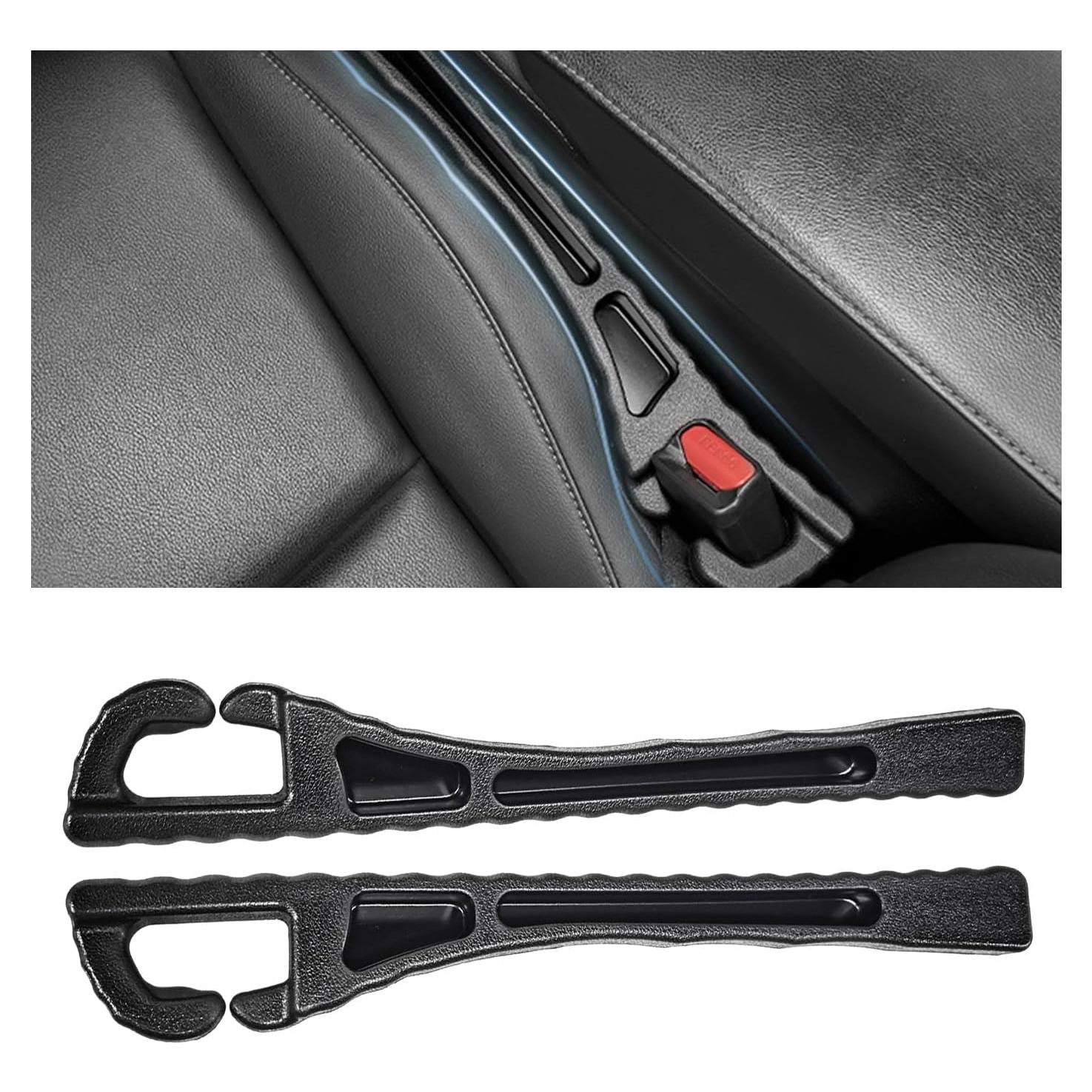 Organizador de Relleno Espacio Asientos Coche KVAEY 2PCS Negro