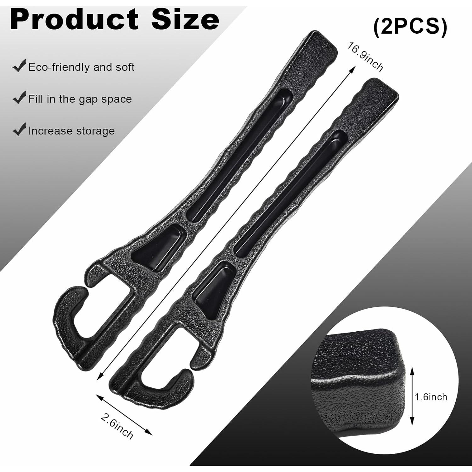 Organizador de Relleno Espacio Asientos Coche KVAEY 2PCS Negro