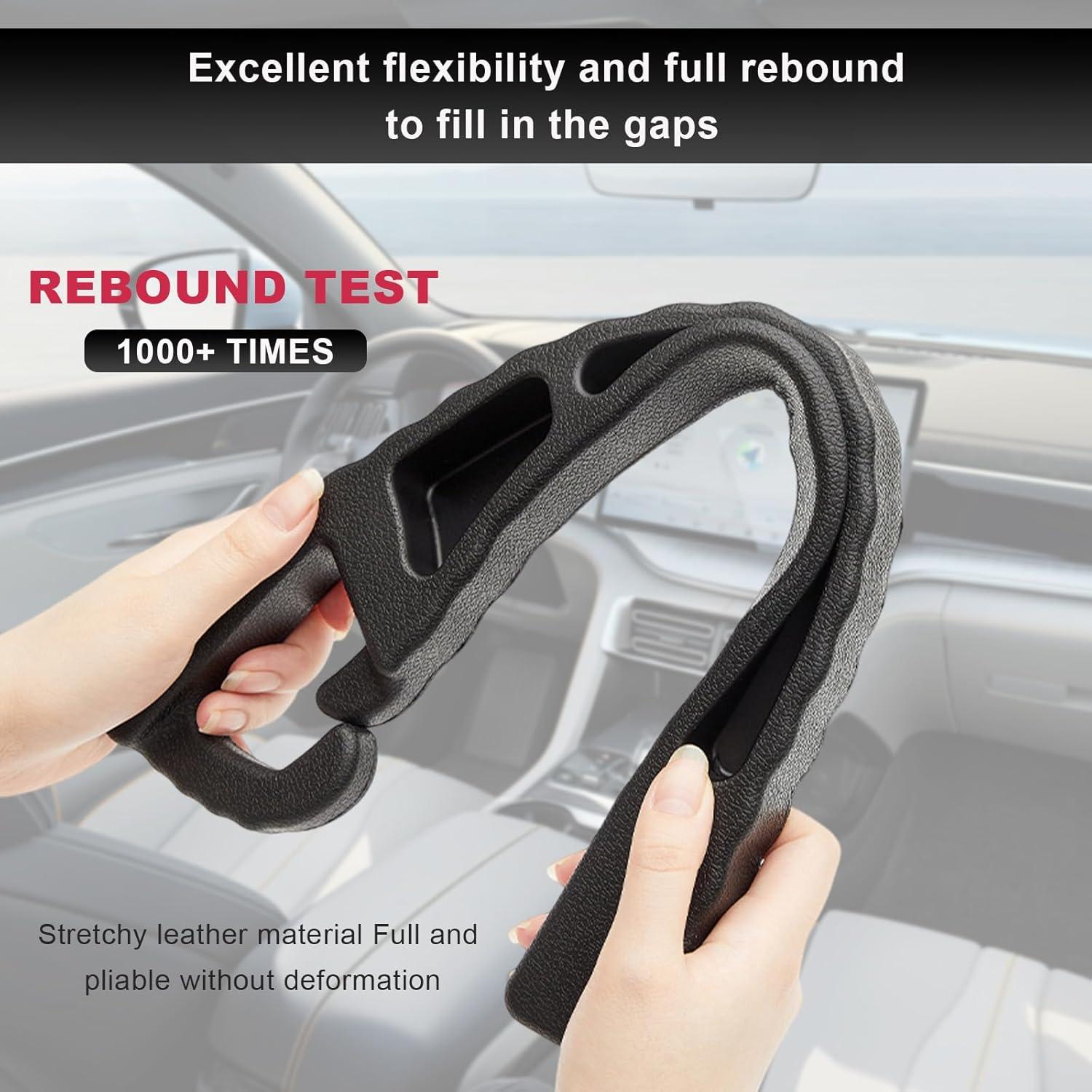 Organizador de Relleno Espacio Asientos Coche KVAEY 2PCS Negro