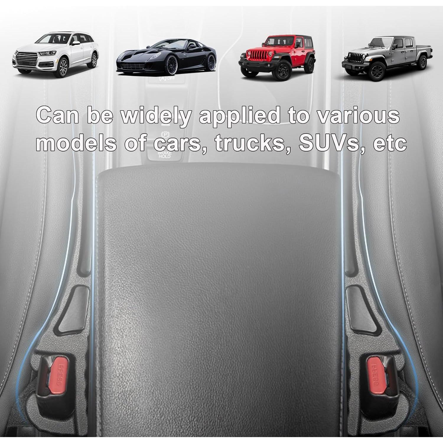 Organizador de Relleno Espacio Asientos Coche KVAEY 2PCS Negro