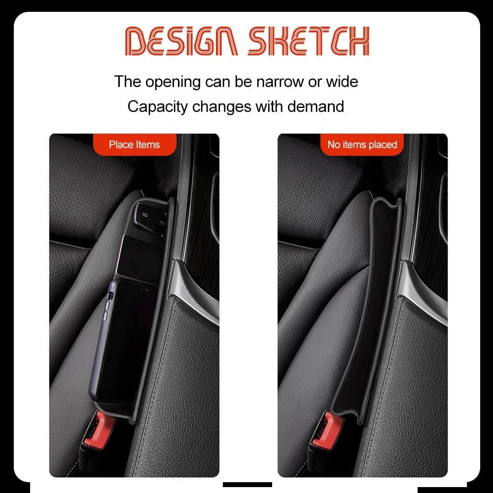 Relleno de Espacio entre Asientos de Coche ASUBHA - Organizador Negro