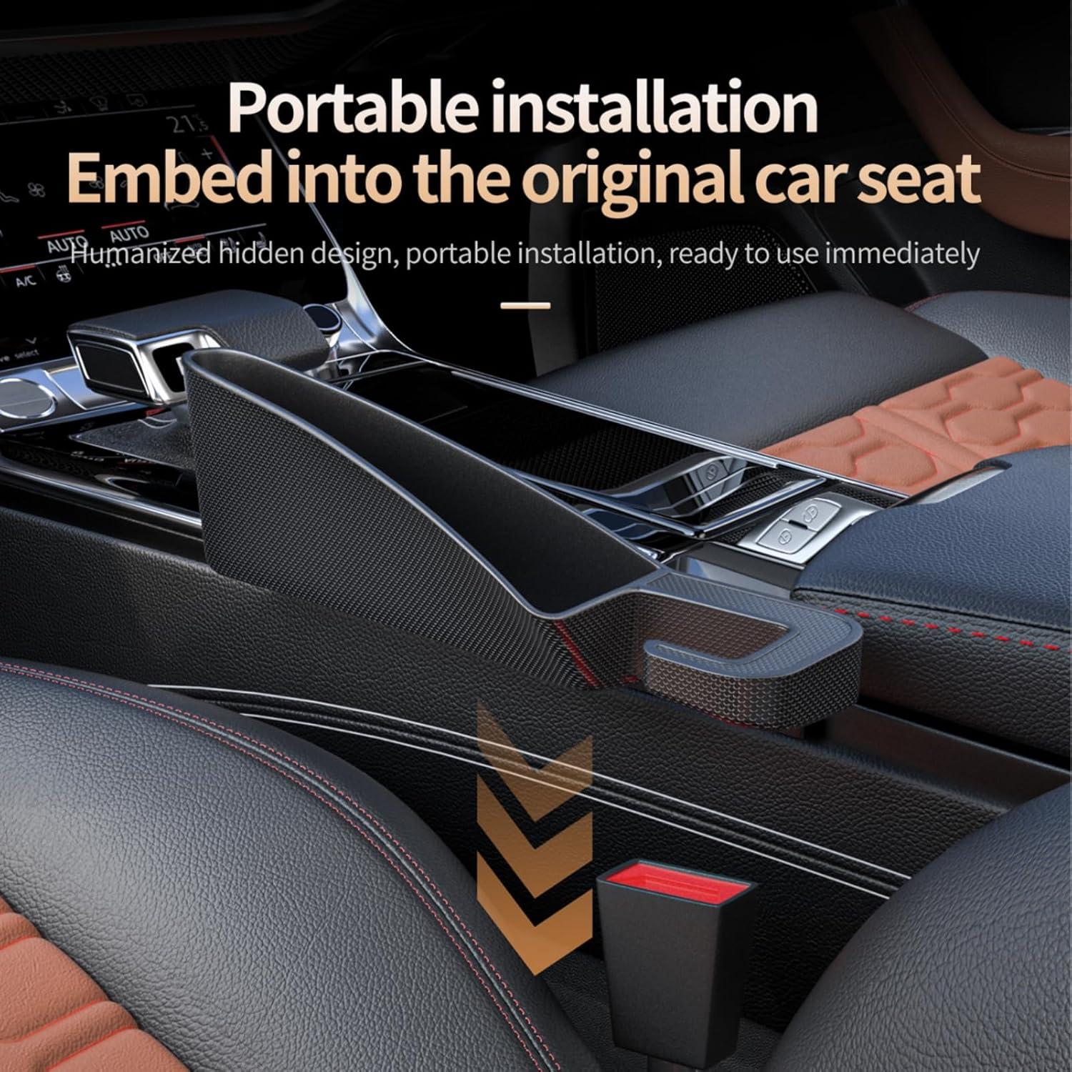 Organizador de Relleno Espacio entre Asientos DONTRD Negro - 2 Piezas