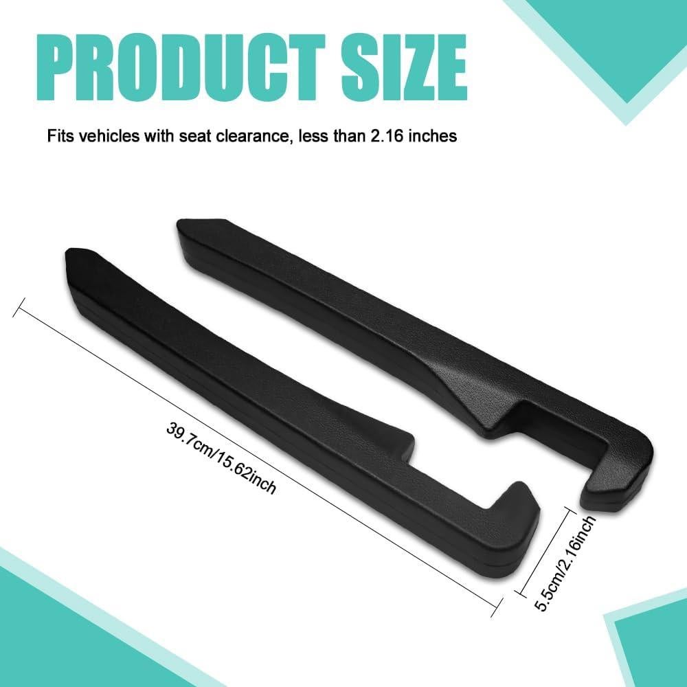 Relleno de Espacio entre Asientos de Coche Tecledsn Negro 2 Piezas