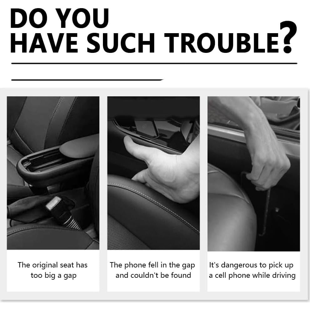 Relleno de Espacio para Asientos de Coche SSNNUU 2PCS Organizador