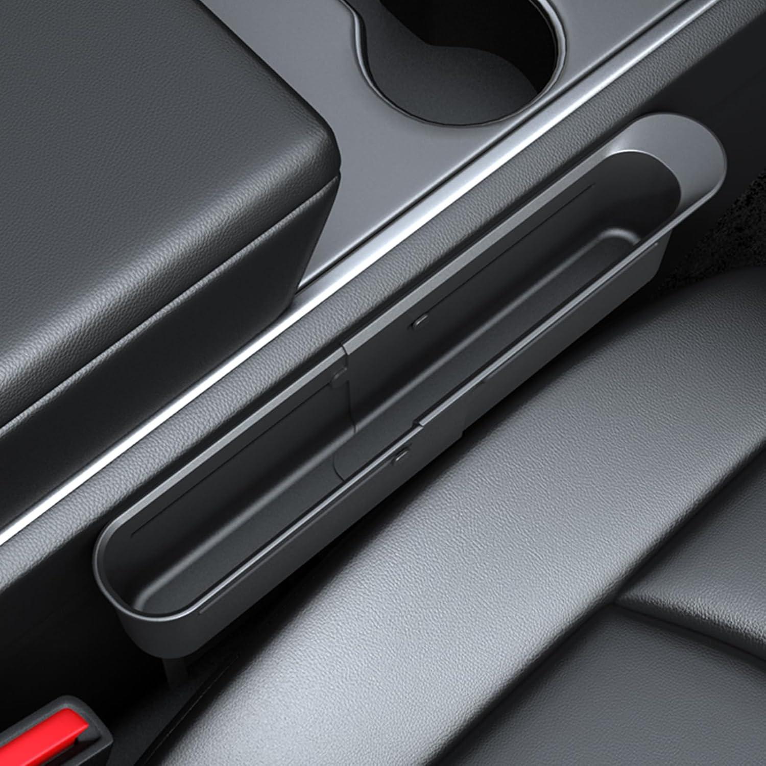 Relleno Espacio Asientos Coche CYDZSW 2Pack Negro Ajustable