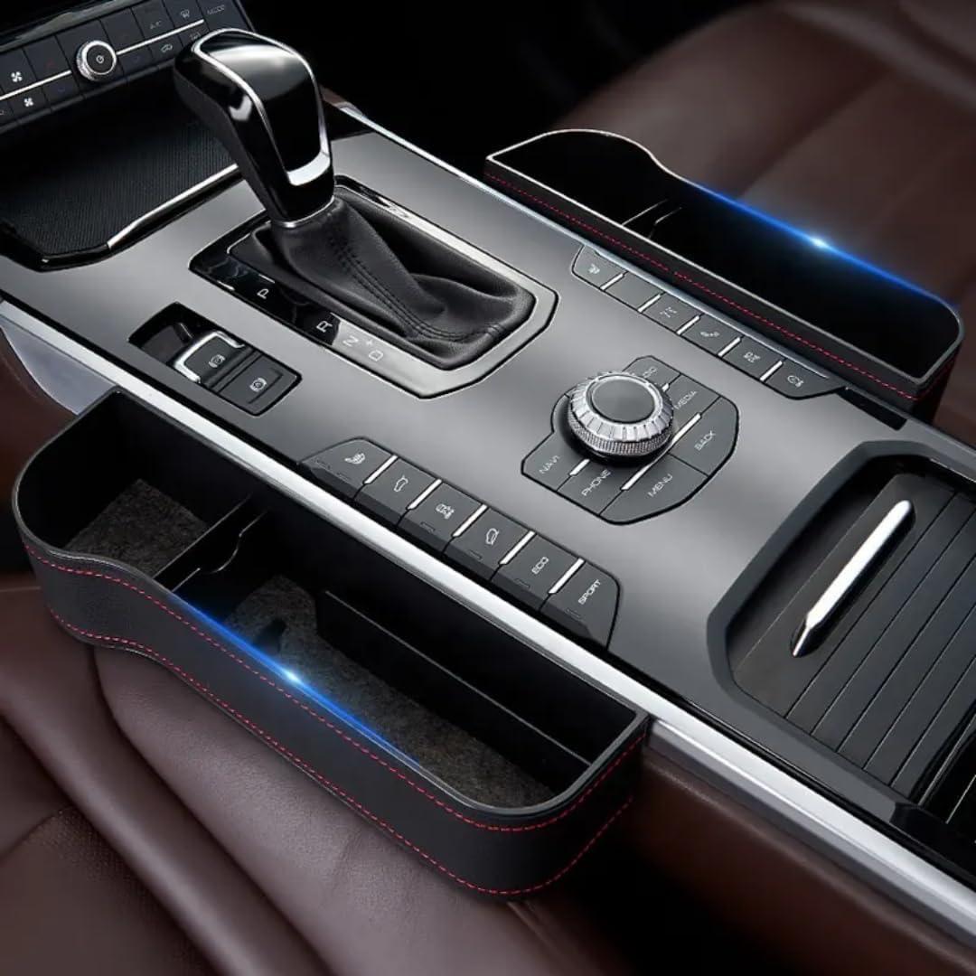 Relleno Antideslizante para Espacio entre Asientos de Coche - Genérico - Negro - 2 Pack