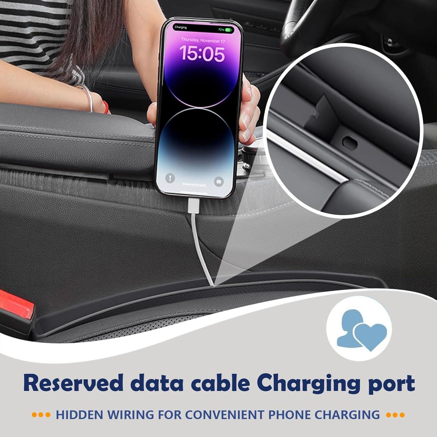 Organizador Relleno Espacio Asientos Coche ZHUMAOER USB 2 PCS