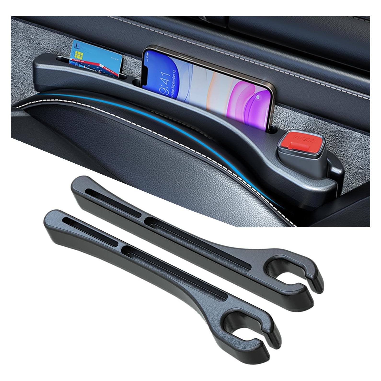 Relleno Espacio Asiento Coche LEIWOOR 2 Pcs Cuero PU