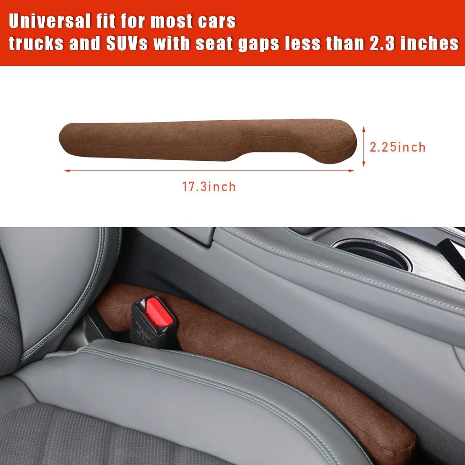 Relleno Espacio Asientos Coche Kewucn 2 Pcs Marrón Universal