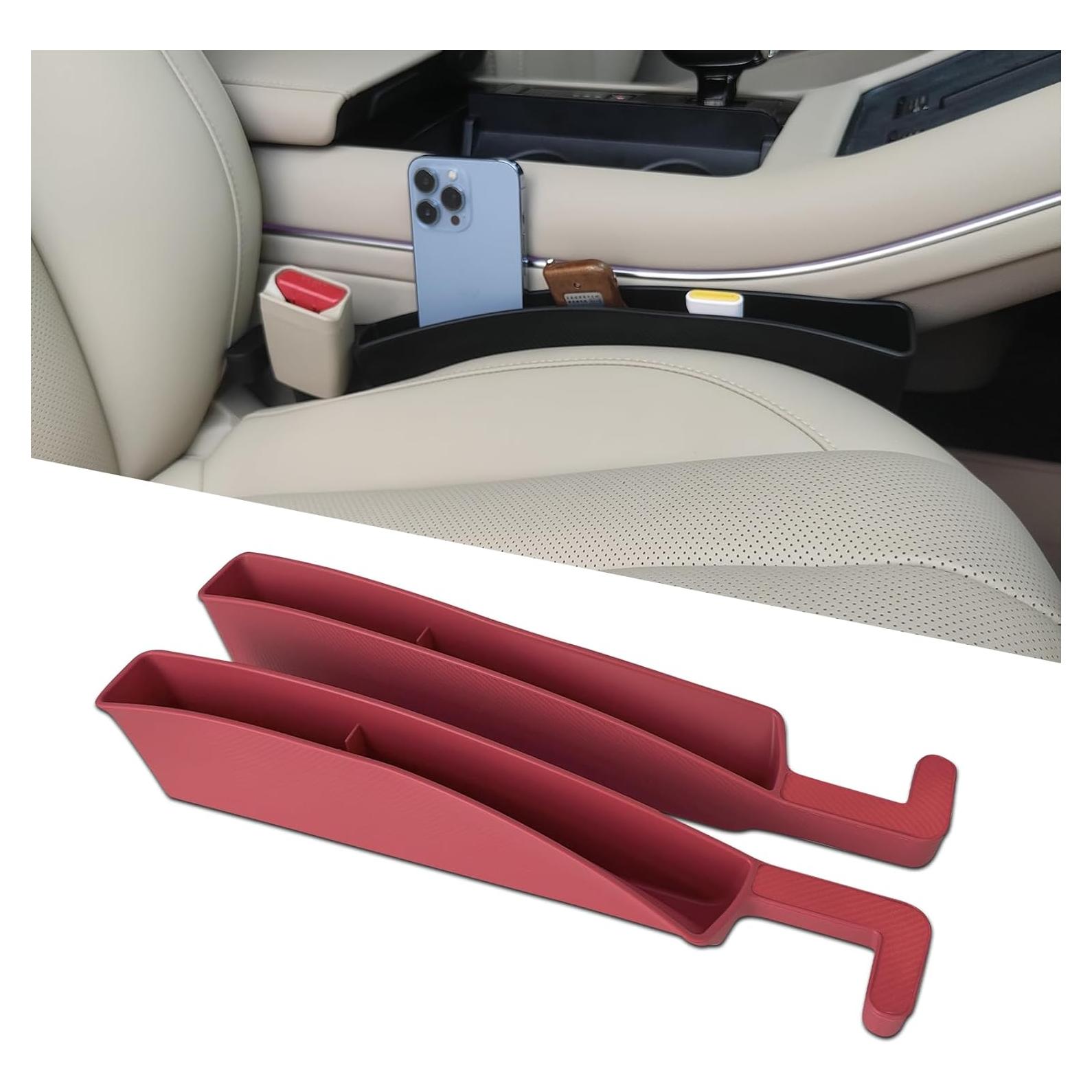 Relleno de Espacio entre Asientos de Coche HAOBO 2 Piezas Rojo