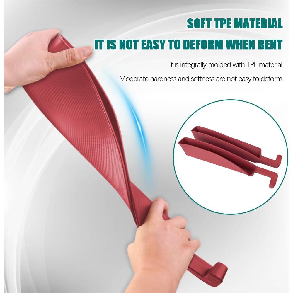 Relleno de Espacio entre Asientos de Coche HAOBO 2 Piezas Rojo