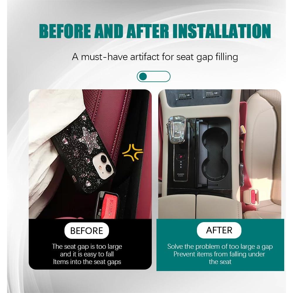 Relleno de Espacio entre Asientos de Coche HAOBO 2 Piezas Rojo