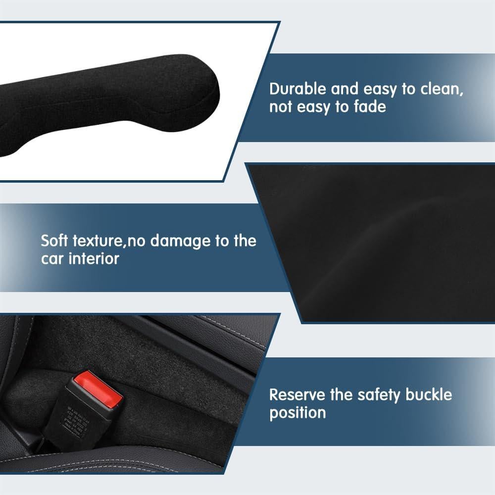 Relleno de Espacio entre Asientos de Coche Middrivr Negro 2 Pcs