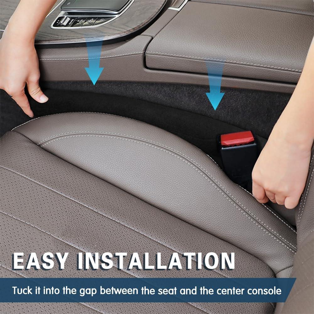 Relleno de Espacio entre Asientos de Coche Middrivr Negro 2 Pcs