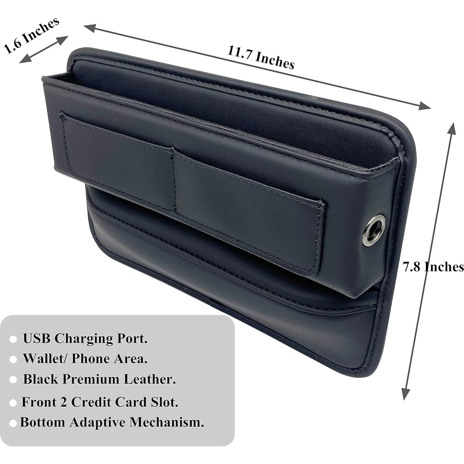 Relleno Espacio Asientos Coche MISSEIAR 2 Paquetes Cuero Sintético