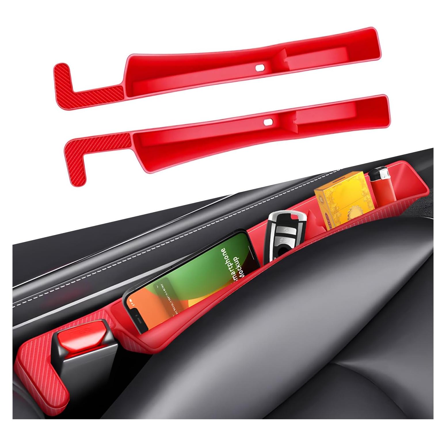 Organizador de Relleno Espacio Asientos Coche SHMZK 2PCS Rojo