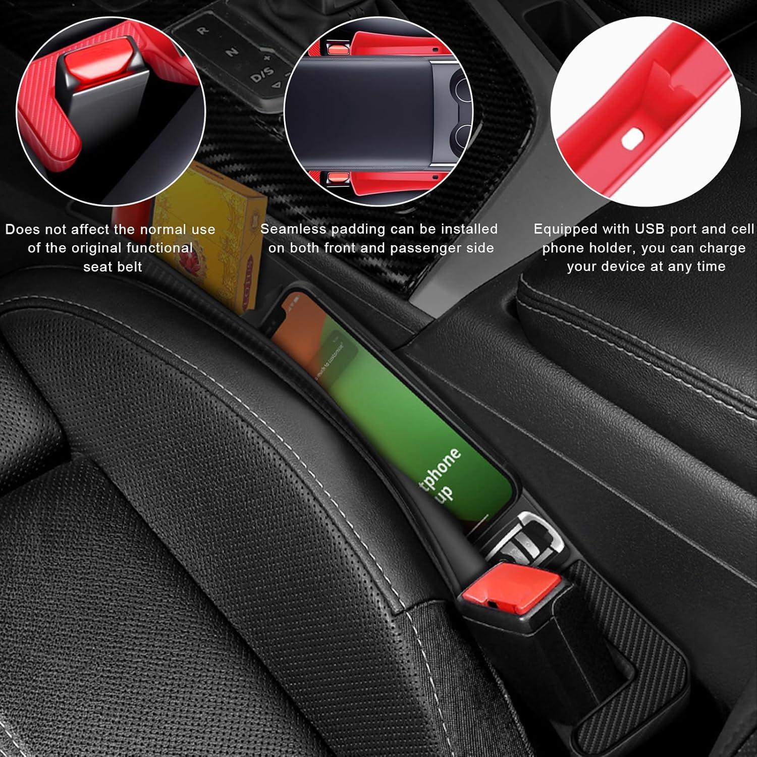 Organizador de Relleno Espacio Asientos Coche SHMZK 2PCS Rojo